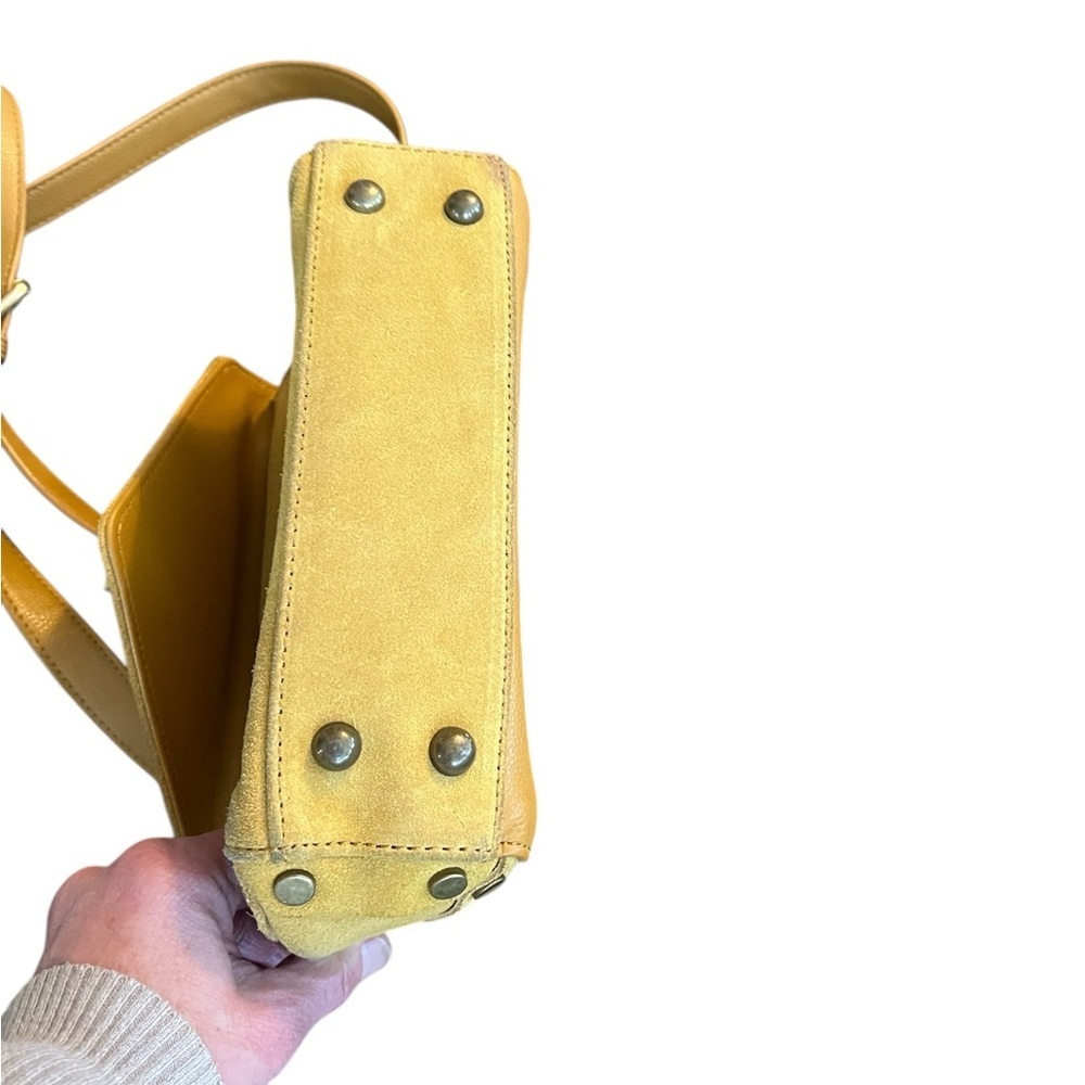 Lionel Suede 3-in-1 Bag Mustard Yellow Colored Bag. - Picture 5 of 7